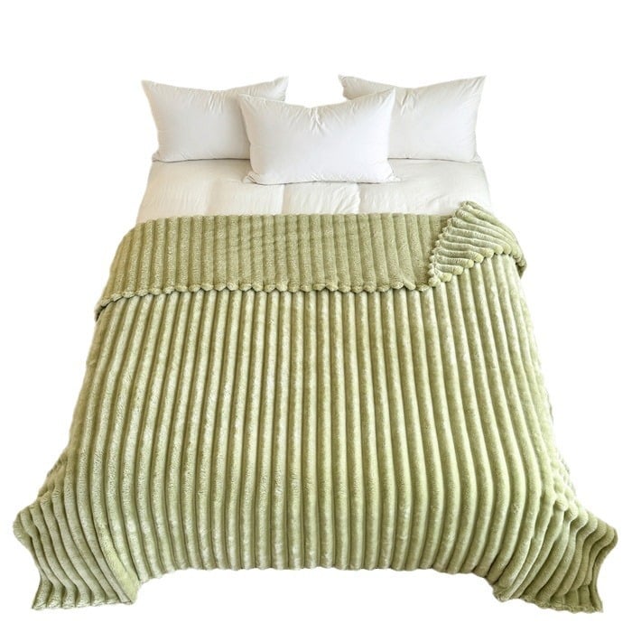 Frendorf | CosyLuxe – Kuscheldecke aus dickem Kaninchenplüsch & Milchsamt (inkl. 2 Kissenbezüge)