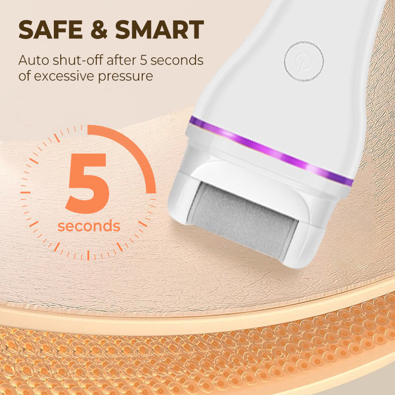 Frendorf | 2-stufiger kabelloser elektrischer Hornhautentferner mit 2 wechselbaren Köpfen