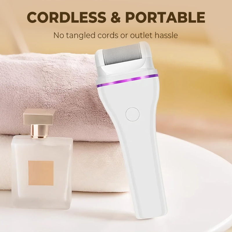 Frendorf | 2-stufiger kabelloser elektrischer Hornhautentferner mit 2 wechselbaren Köpfen