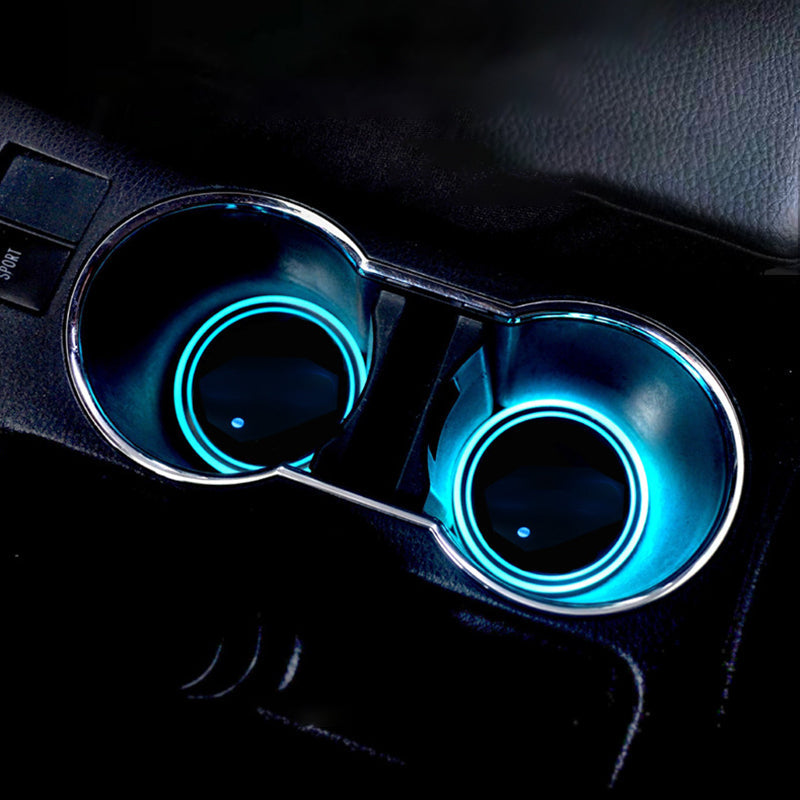 Frendorf | AutoGlow – 7-Farben LED-Becherhalterpad für Autos