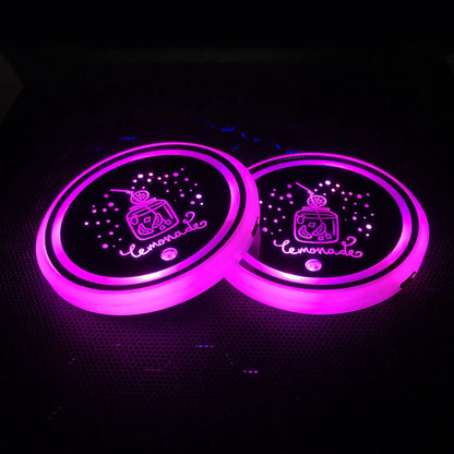 Frendorf | AutoGlow – 7-Farben LED-Becherhalterpad für Autos