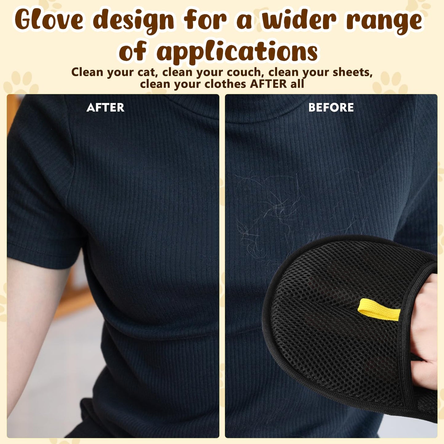 Frendorf | Elektrostatische Handschuhe zum Entfernen von Tierhaaren