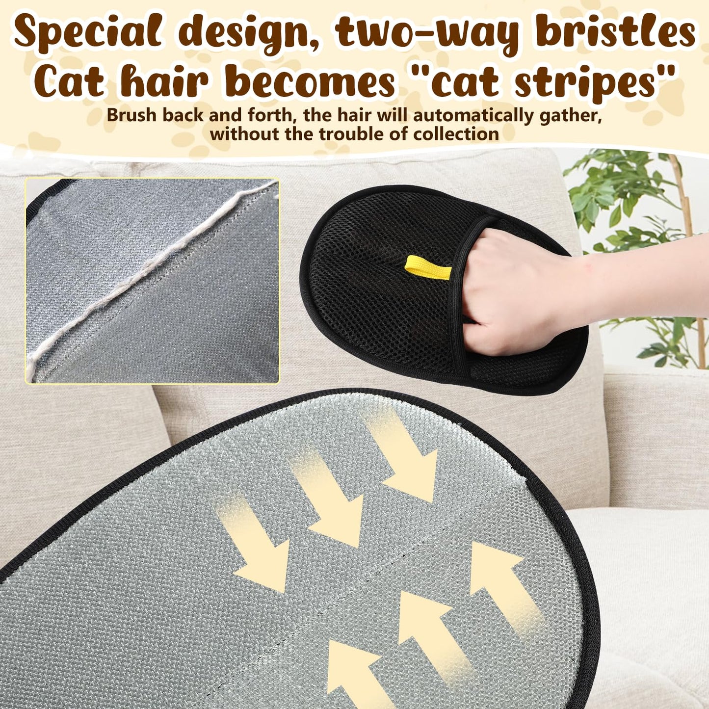 Frendorf | Elektrostatische Handschuhe zum Entfernen von Tierhaaren