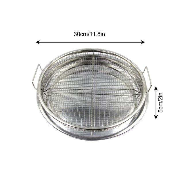 Edelstahl Backblech Öl Frittieren Backform Antihaft Grill