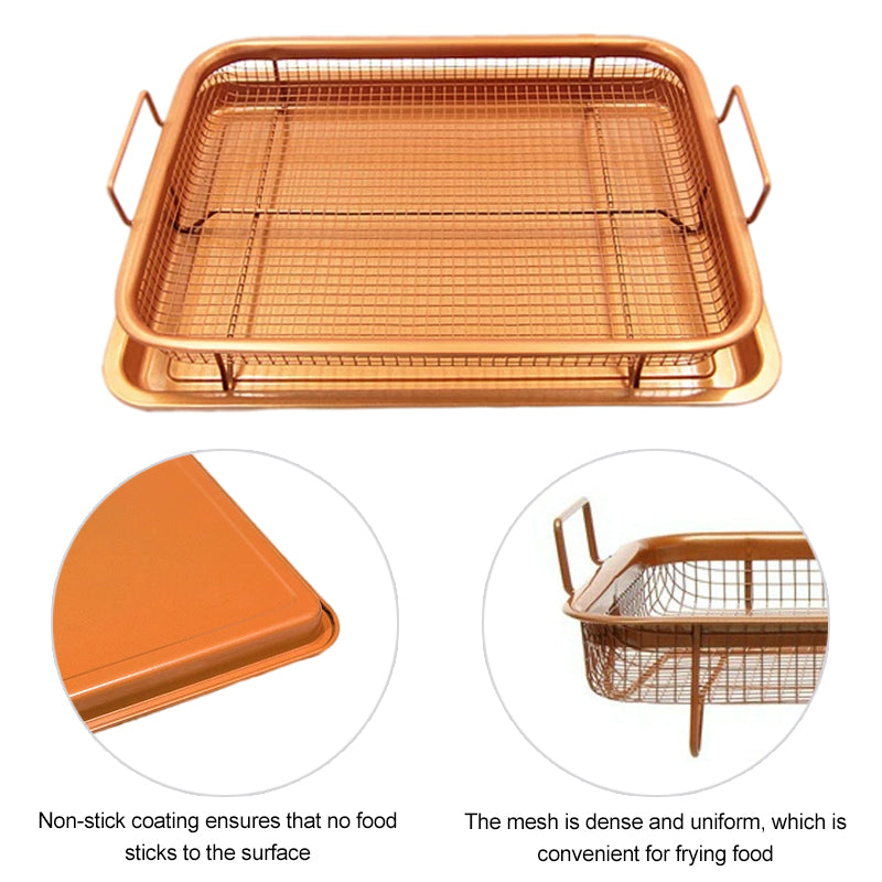 Edelstahl Backblech Öl Frittieren Backform Antihaft Grill