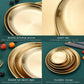 Edelstahl Abendessen Teller Restaurant Gold Serviertablett Runde Platte