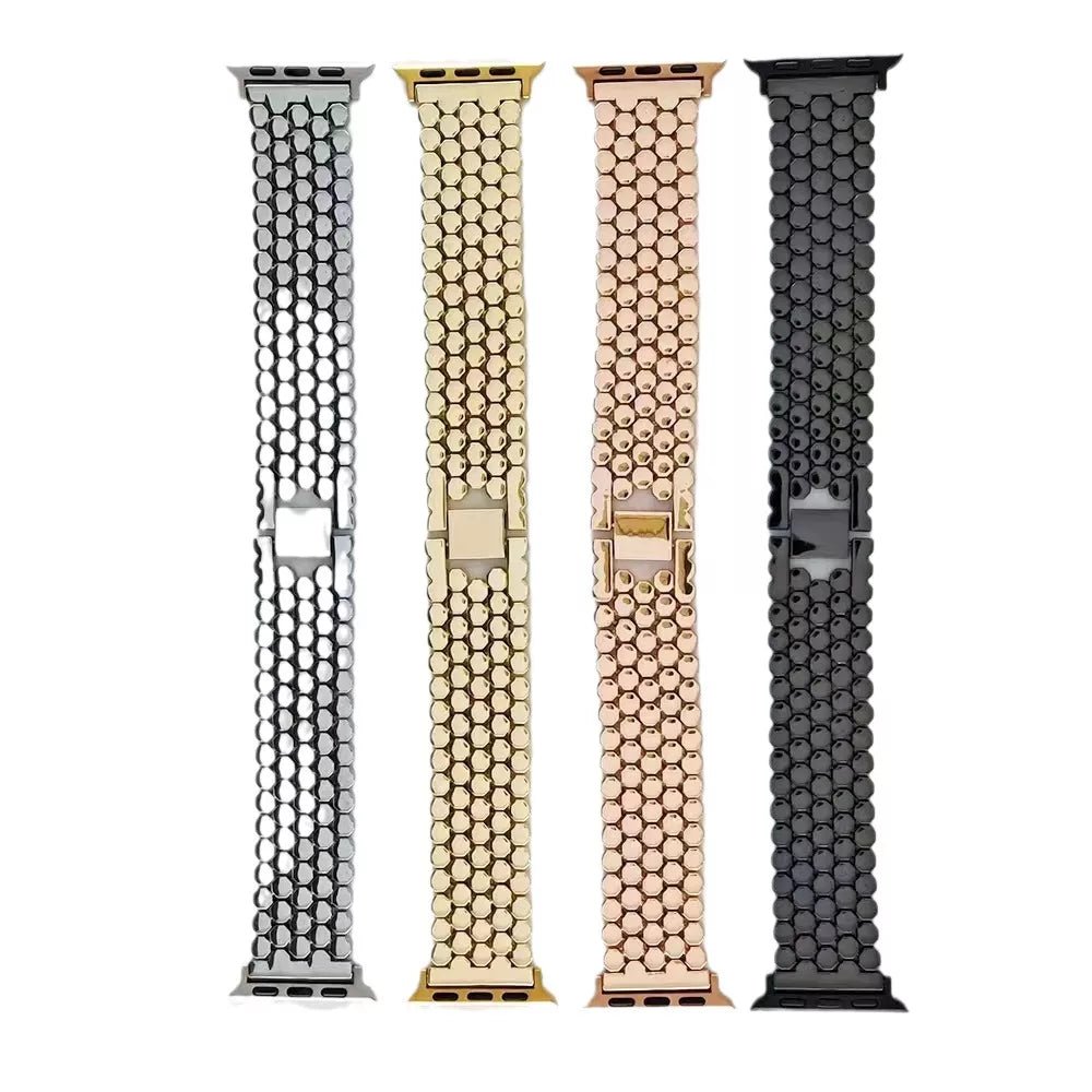 Frendorf | Dame Edelstahl Eleganz Uhrarmband für Apple Watch