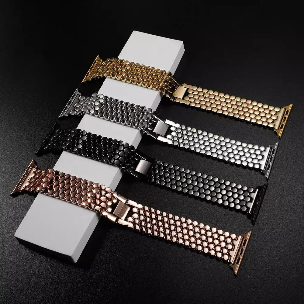 Frendorf | Dame Edelstahl Eleganz Uhrarmband für Apple Watch