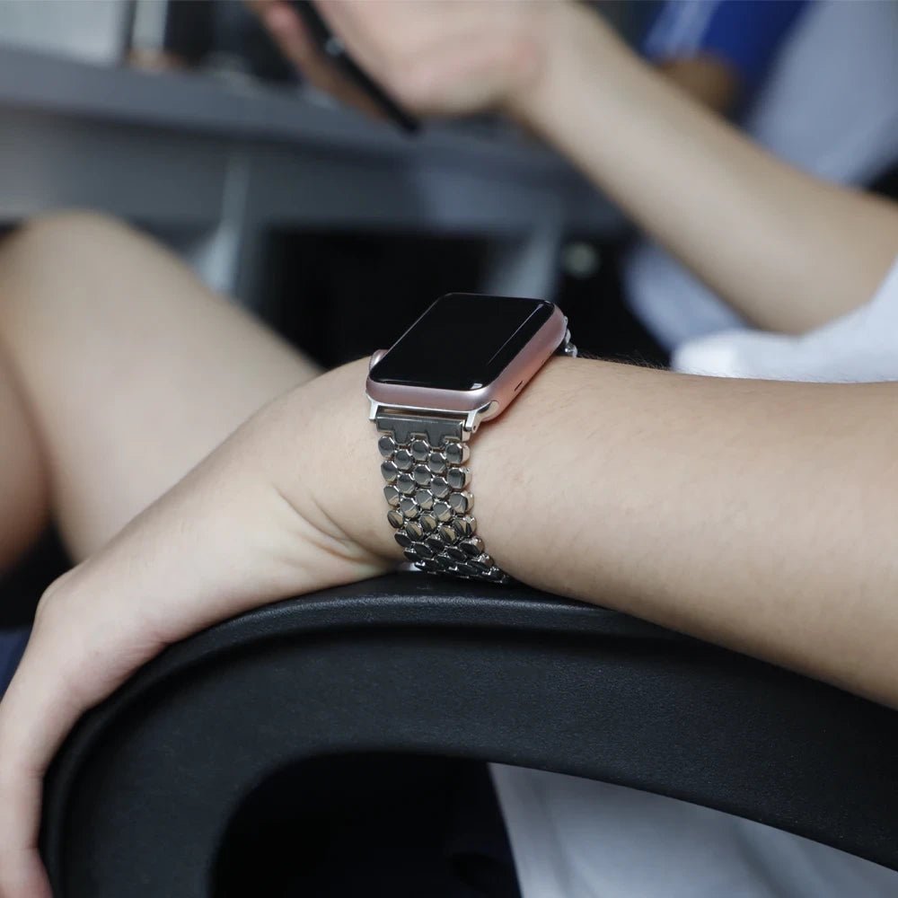 Frendorf | Dame Edelstahl Eleganz Uhrarmband für Apple Watch