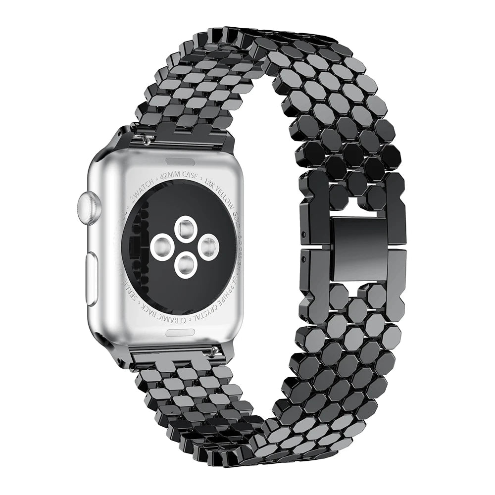 Frendorf | Dame Edelstahl Eleganz Uhrarmband für Apple Watch