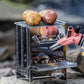 Frendorf | Edelstahl Mini Outdoor Holzofen Tragbarer Camping Grill