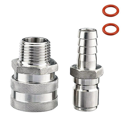 Edelstahl Moonshine Fitting Connectoren 1/2 Bier Set