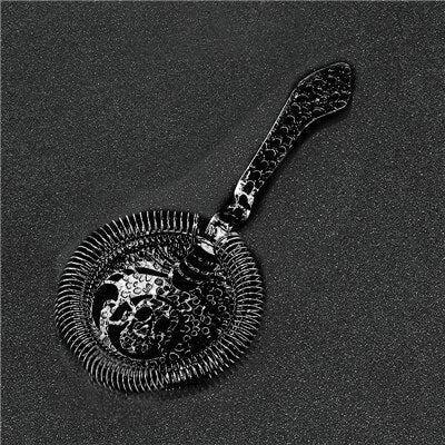 Edelstahl Skull und mechanische Uhren Bar Cocktail Sieb