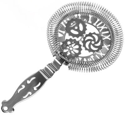 Edelstahl Skull und mechanische Uhren Bar Cocktail Sieb