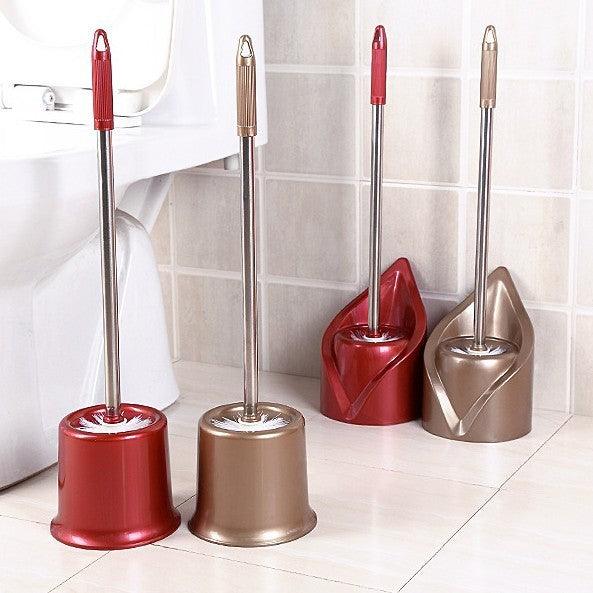 Elegante Toilettenbürste aus Edelstahl mit ergonomischem langem Griff