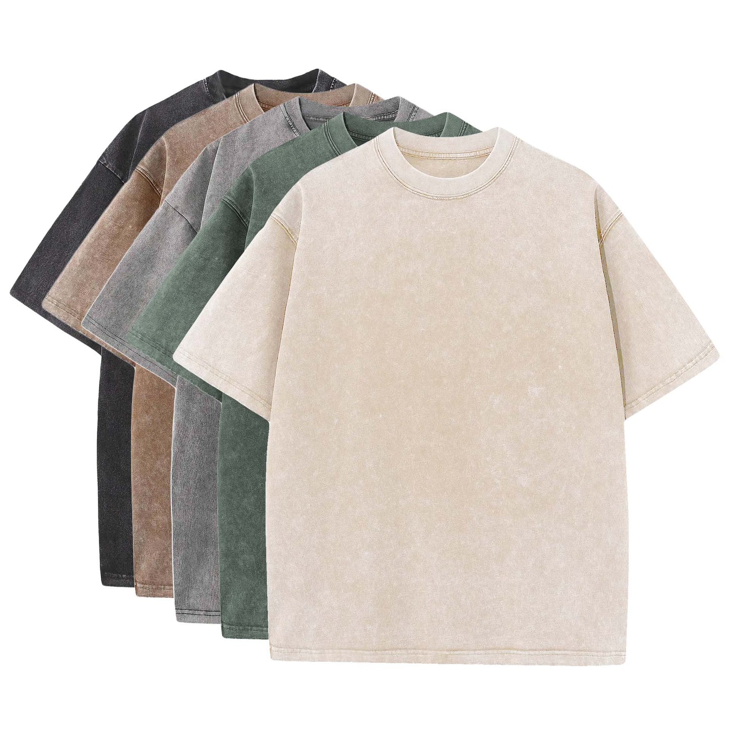 Frendorf | Komfortbale Herren Shirts im Washed Look (5-Pack)