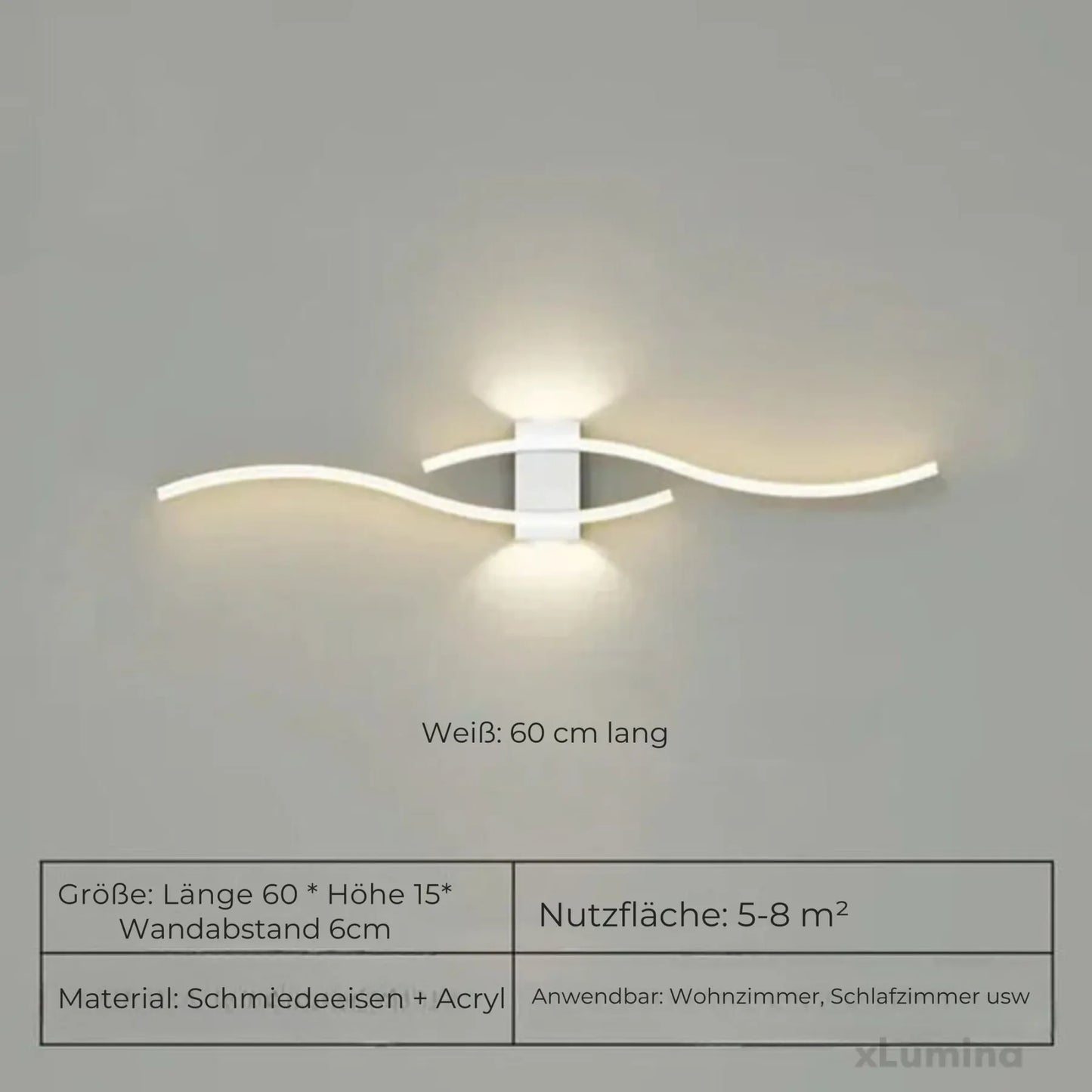 Langes Wandleuchtenband