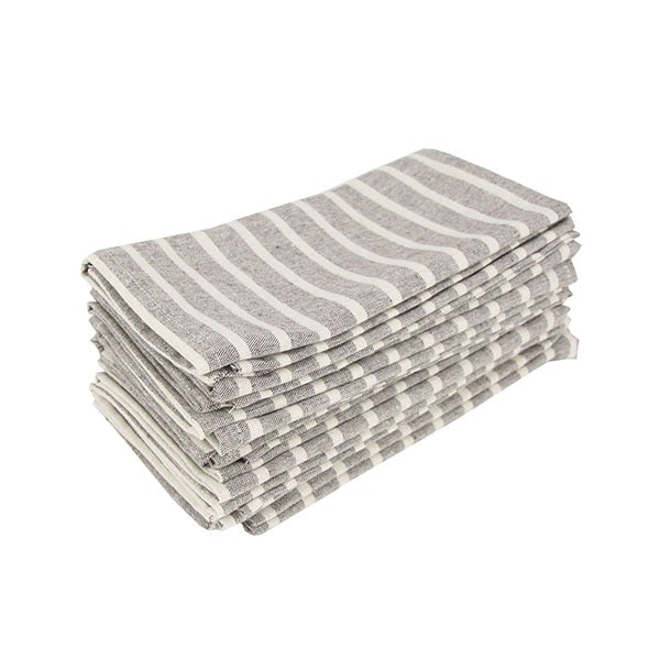 Gestreifte Stoffservietten (12er-Pack)