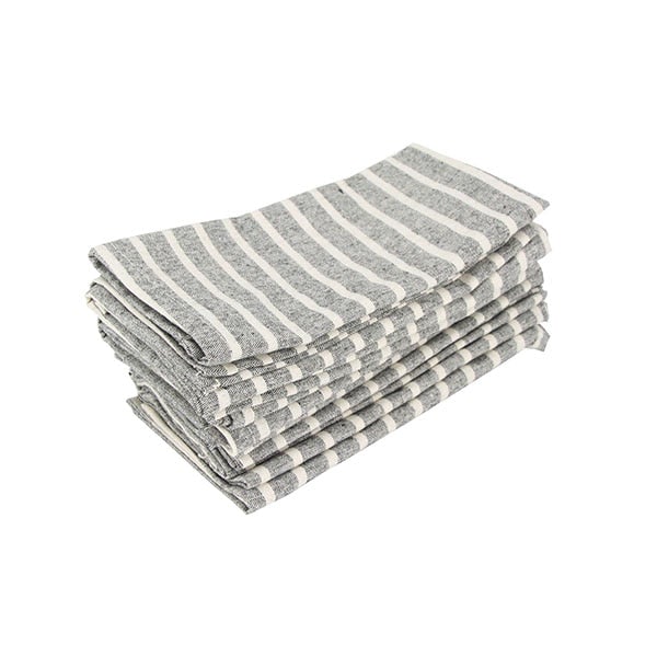 Gestreifte Stoffservietten (12er-Pack)