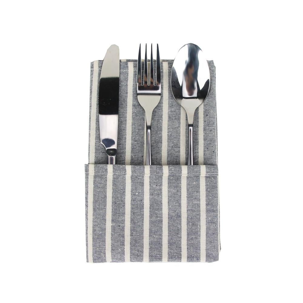 Gestreifte Stoffservietten (12er-Pack)