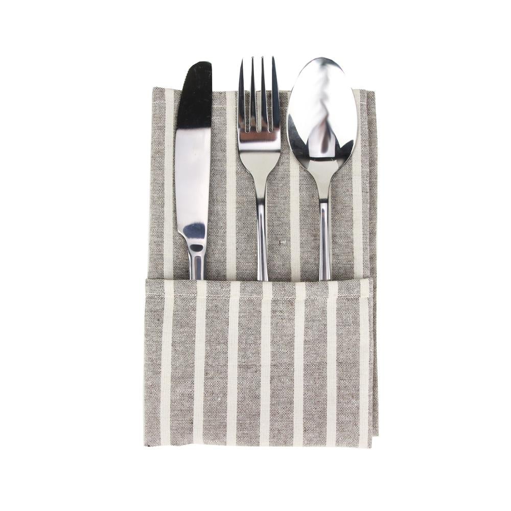 Gestreifte Stoffservietten (12er-Pack)