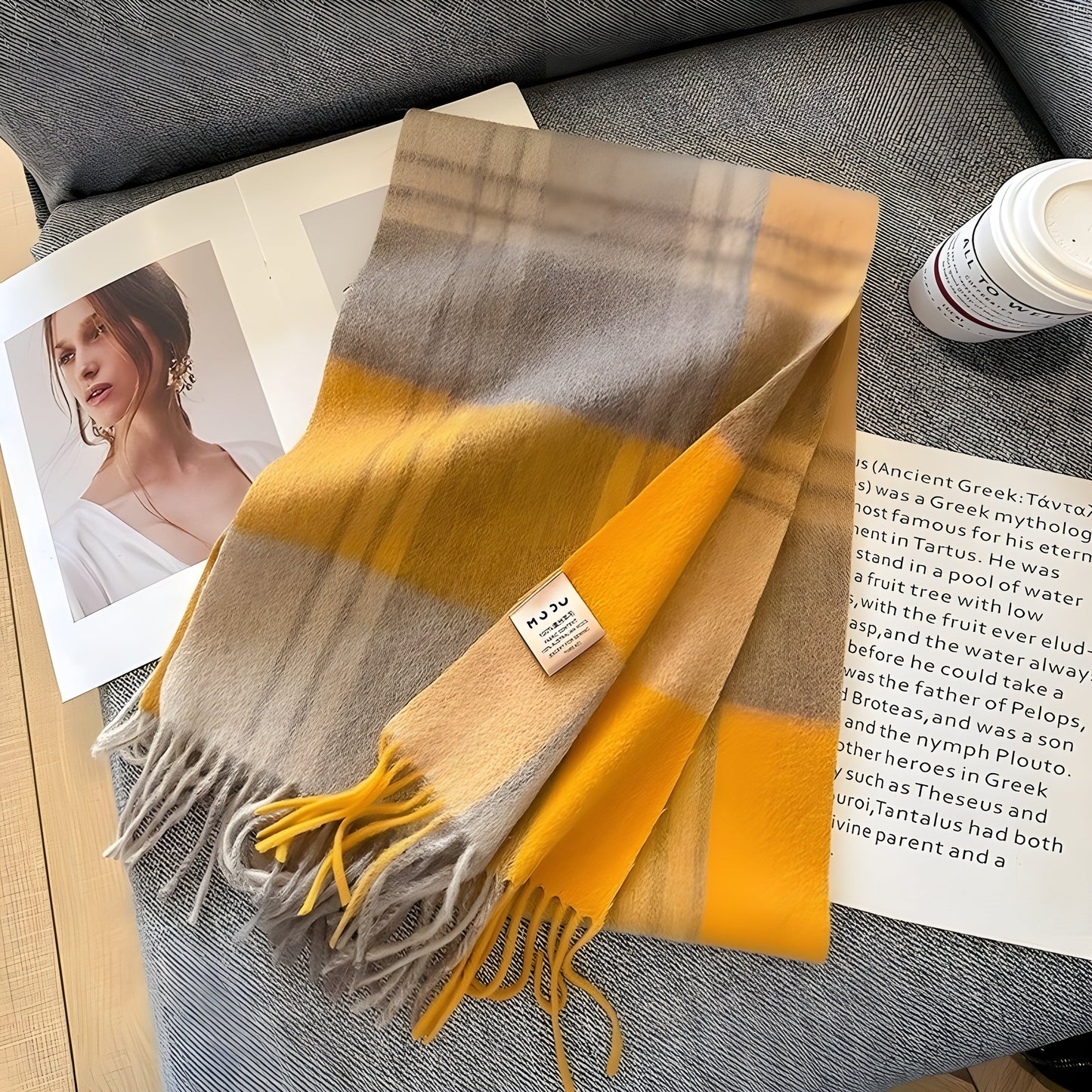 Frendorf | Stilvoller britischer kariert Cashmere Damen Winter Schal - Victoria