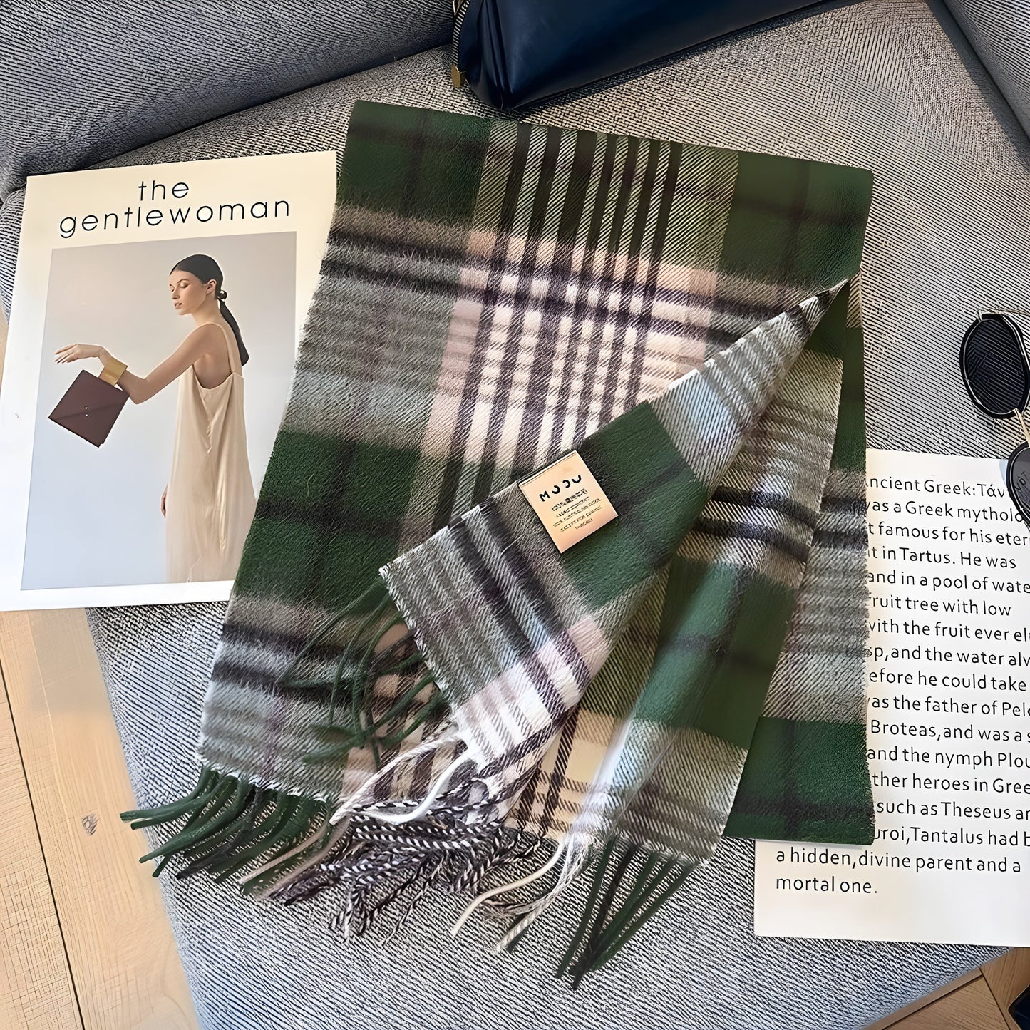 Frendorf | Stilvoller britischer kariert Cashmere Damen Winter Schal - Victoria