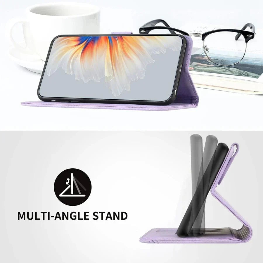 Frendorf | Rutschfeste Leder Magnetic iPhone Flip Cover Geldbörse Hülle