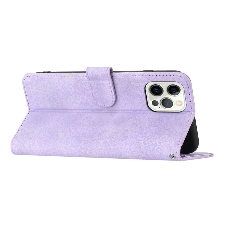 Frendorf | Rutschfeste Leder Magnetic iPhone Flip Cover Geldbörse Hülle