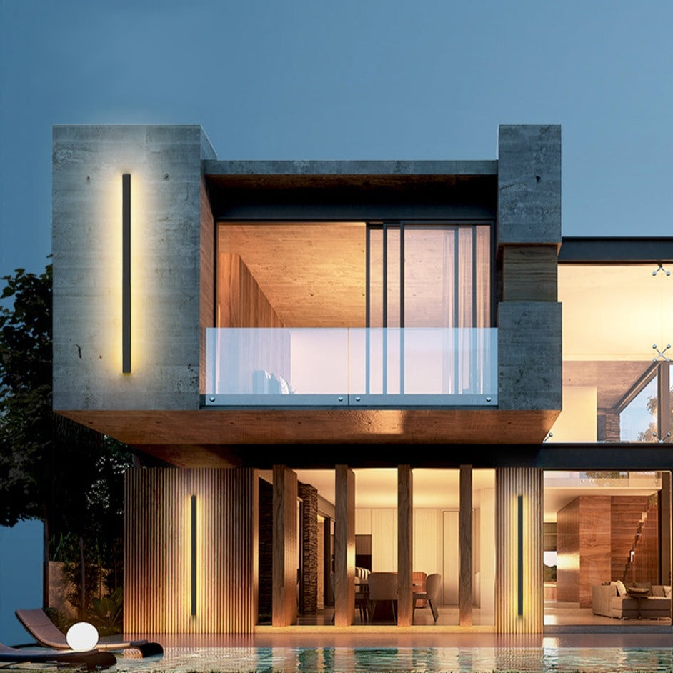 Frendorf | Außenwandleuchte Schwarzes Aluminium LED Licht