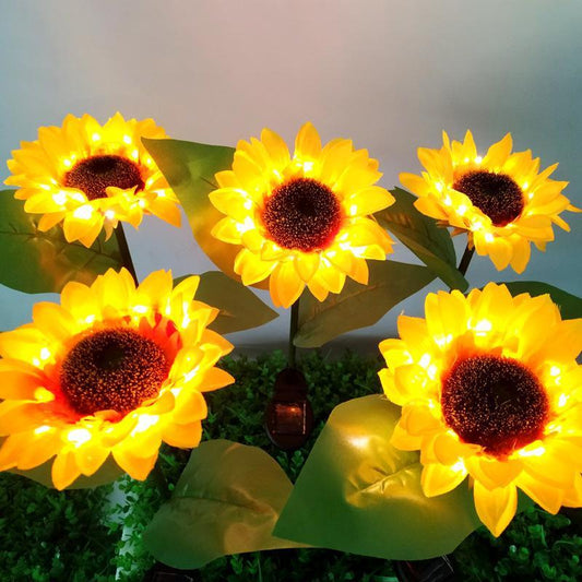 Solar-LED-Gartenleuchte „Sonnenblume“
