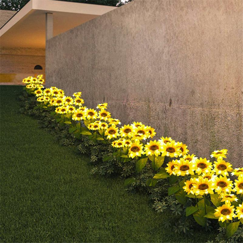 Solar-LED-Gartenleuchte „Sonnenblume“