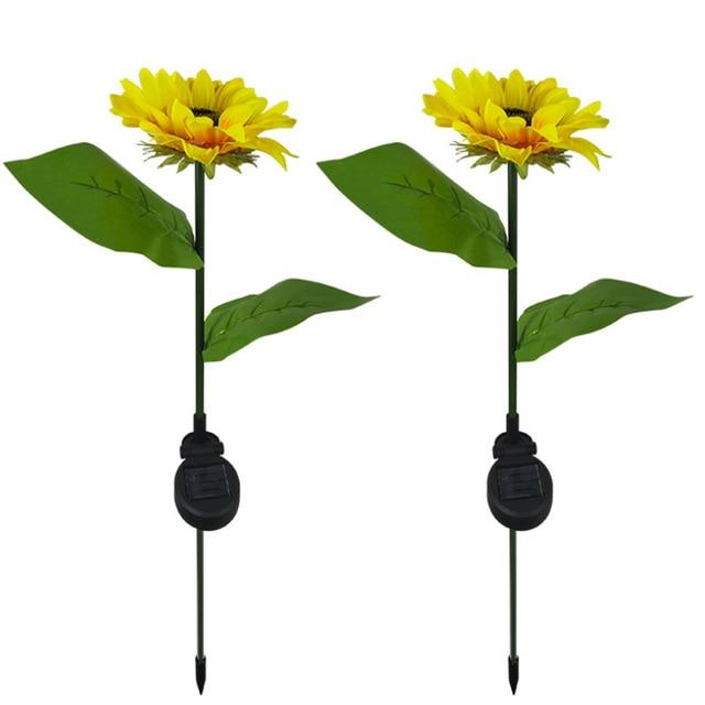 Solar-LED-Gartenleuchte „Sonnenblume“