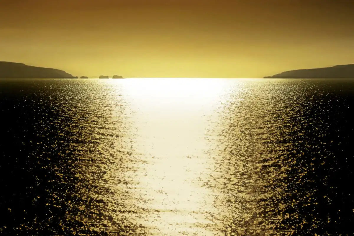 Frendorf | Sonnenlicht Reflexion - Goldene Wandkunst