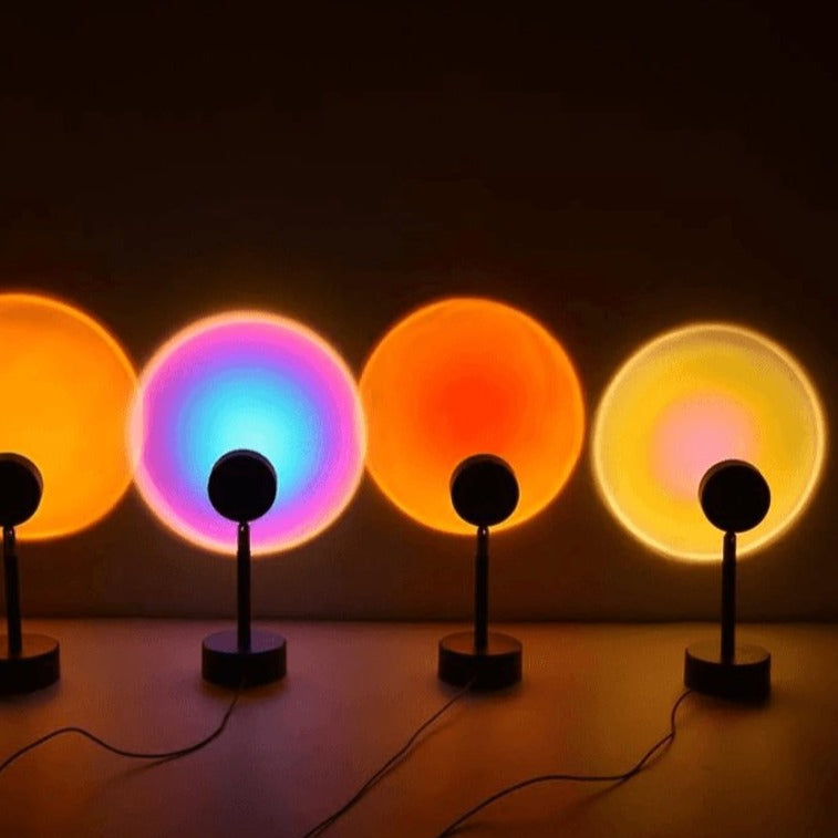 GlowDusk – Sonnenuntergang Lampe mit Verstellbaren Farben und Winkel