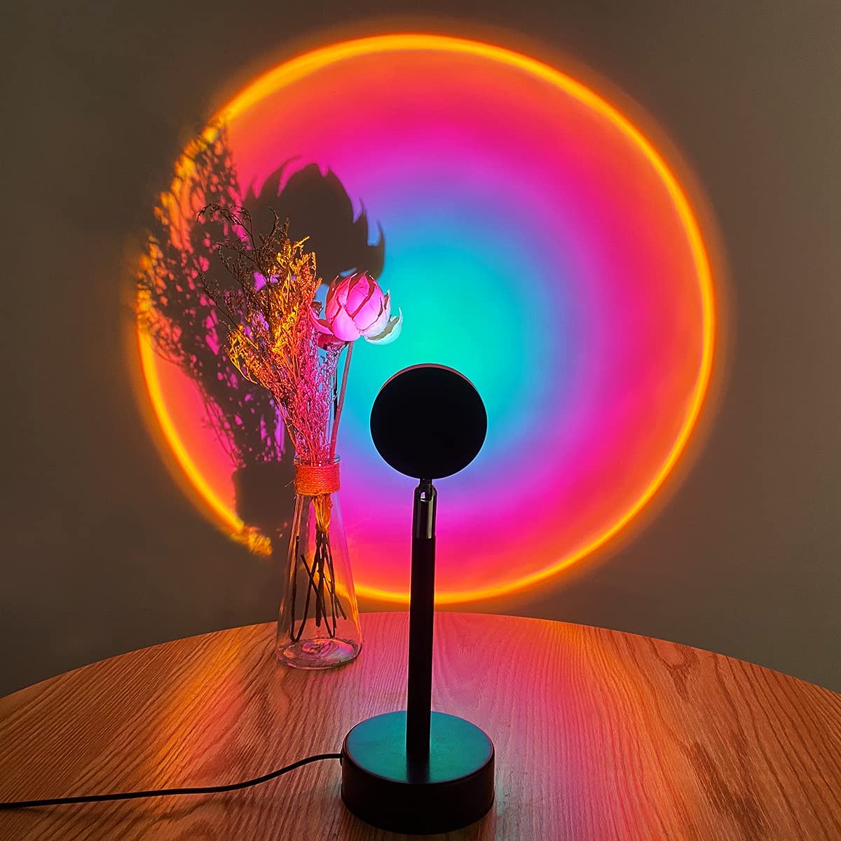 GlowDusk – Sonnenuntergang Lampe mit Verstellbaren Farben und Winkel