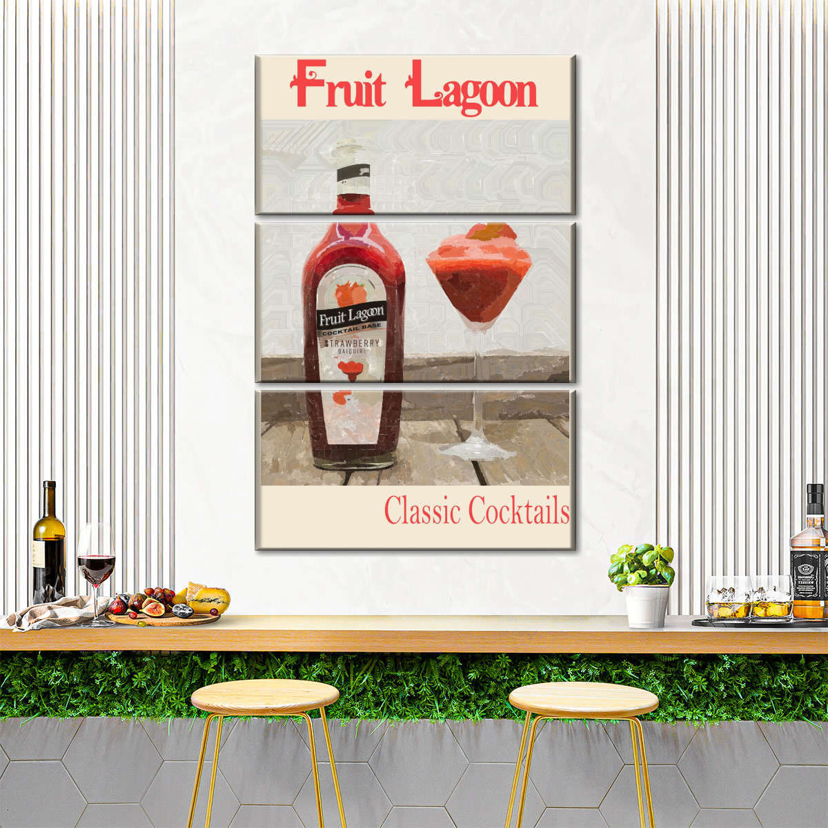 Frendorf | Fruit Lagoon - Klassische Cocktails Wandkunst