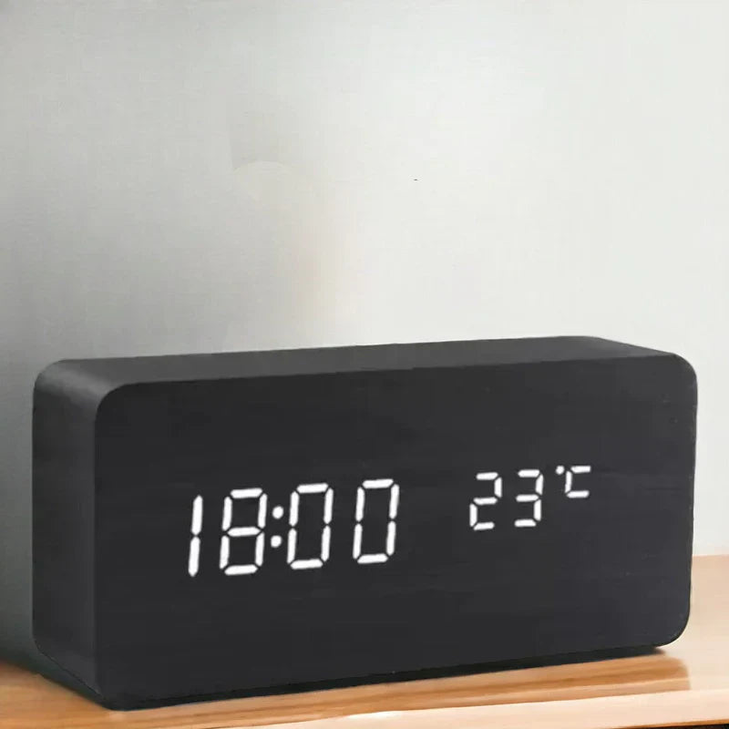Frendorf | Wecker - WoodWatch - LED-Display - Sprachsteuerung