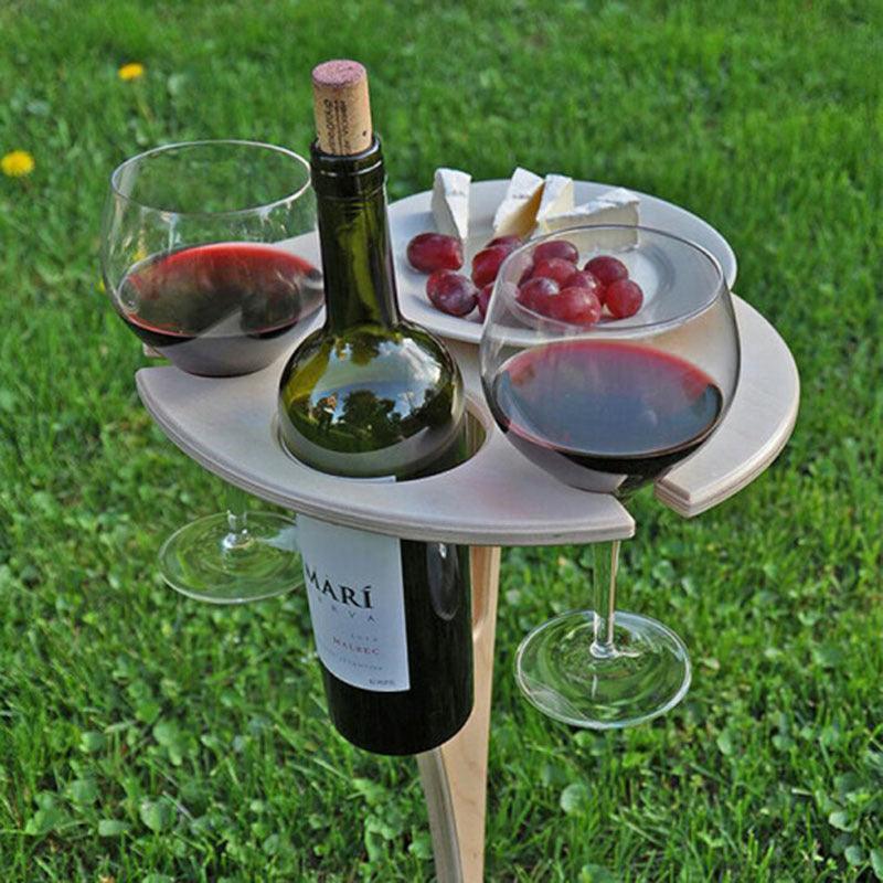 Outdoor Klapptisch für Wein