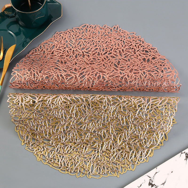 Frendorf | Tischmatte Bronzing PVC Platzdeckchen Hohlisolierung Untersetzer Pads