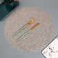 Frendorf | Tischmatte Bronzing PVC Platzdeckchen Hohlisolierung Untersetzer Pads