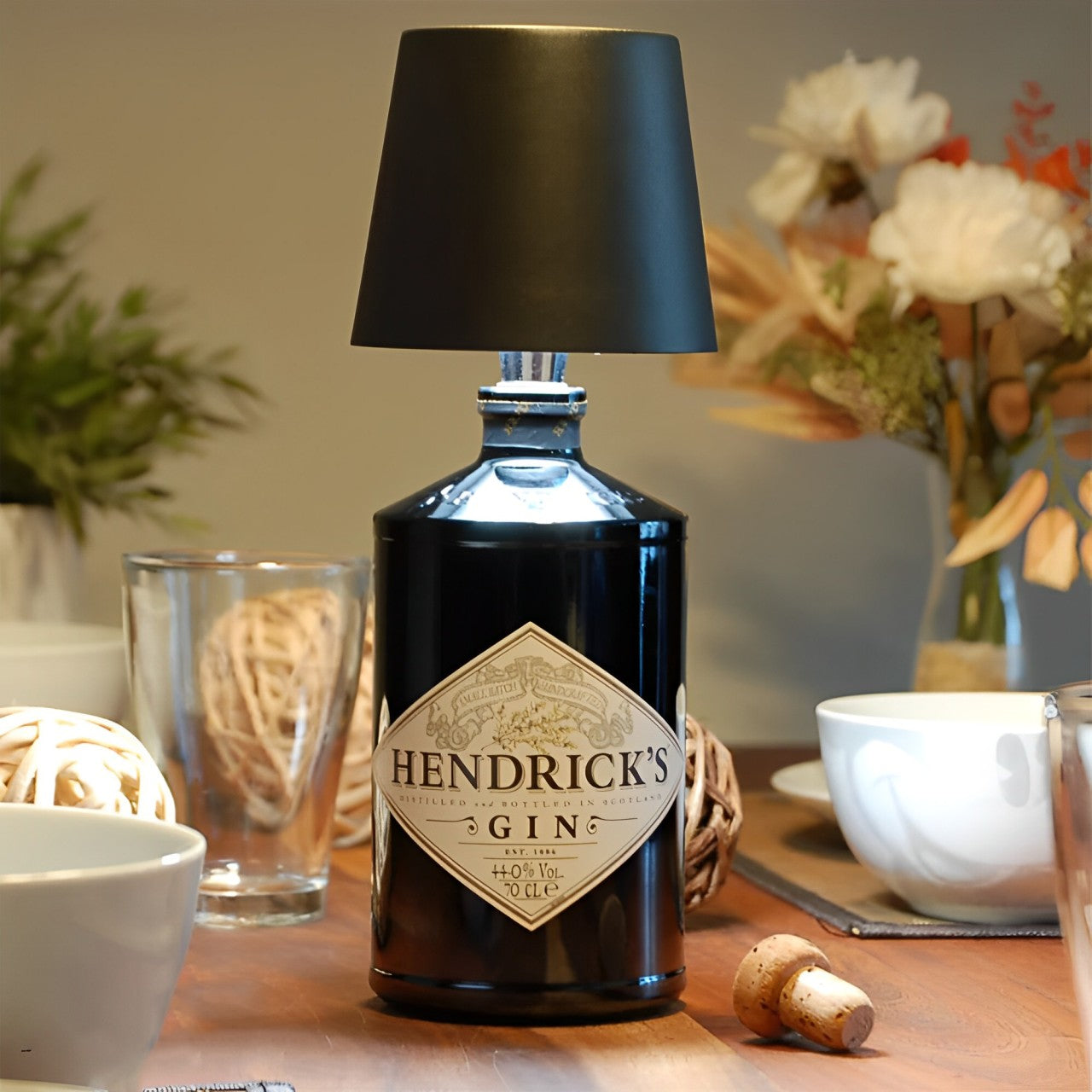 Frendorf | LumaCap Wiederaufladbare LED Flaschenlampe | Tragbar | Stimmungslicht | Dekorative Beleuchtung