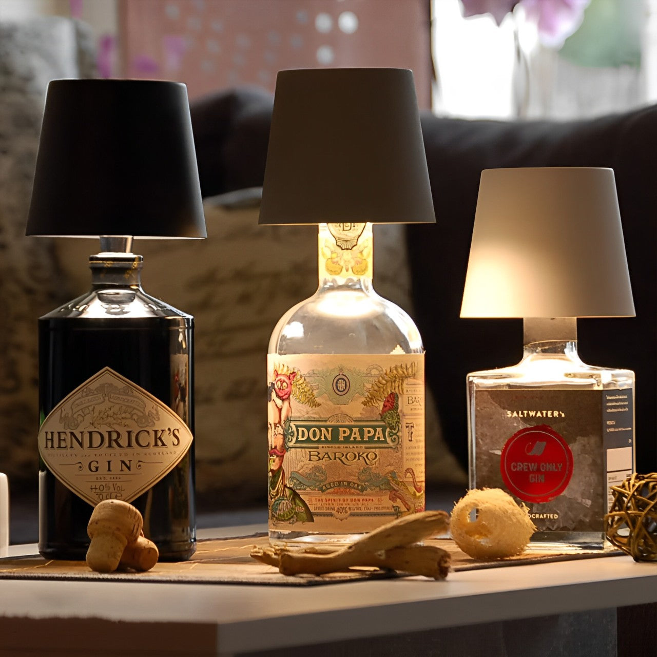 Frendorf | LumaCap Wiederaufladbare LED Flaschenlampe | Tragbar | Stimmungslicht | Dekorative Beleuchtung