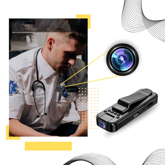 Frendorf | 1080P HD Body-Kamera mit drehbarem Objektiv