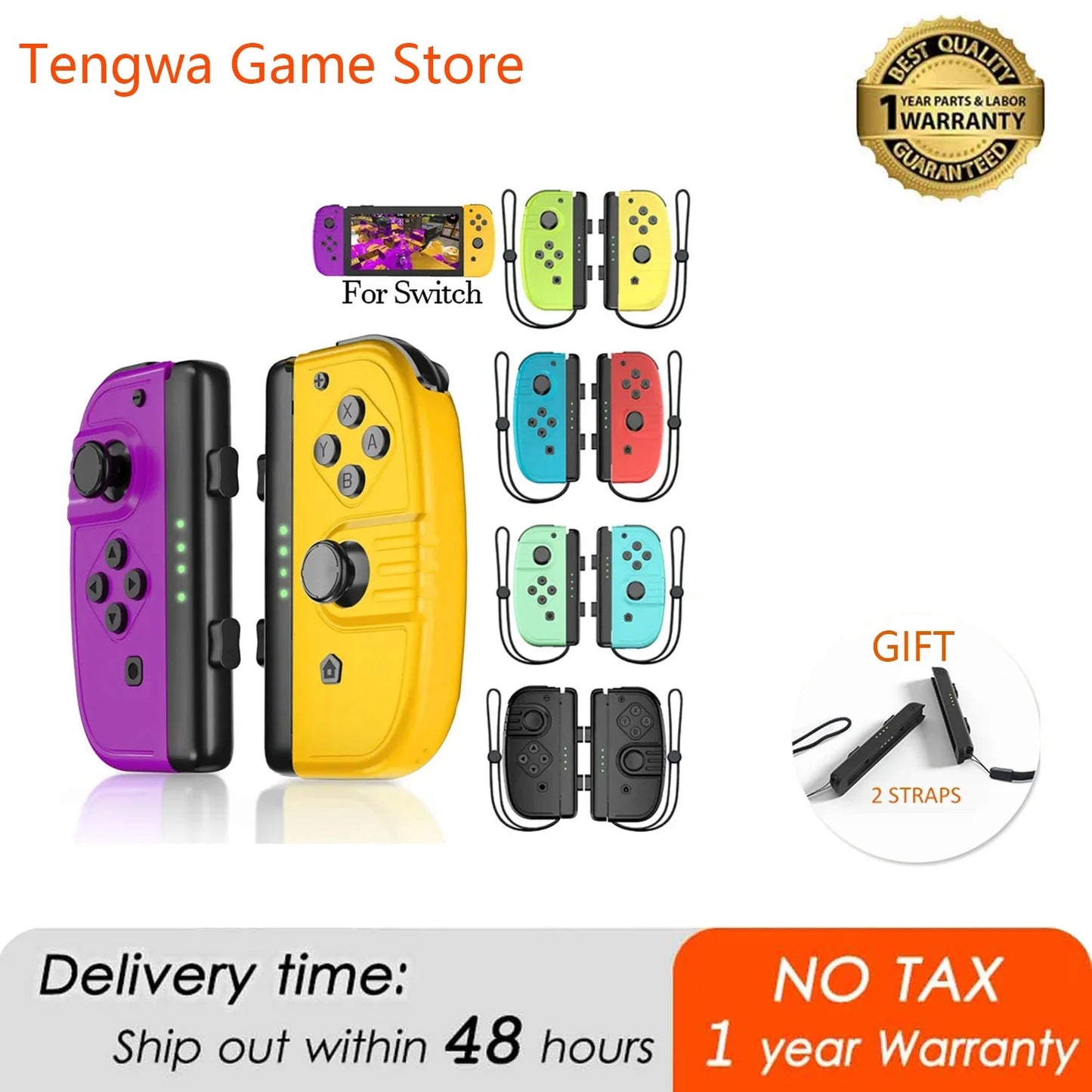 Frendorf | Kabelloses OLED Joycon Gamepad für Nintendo Switch Joyco