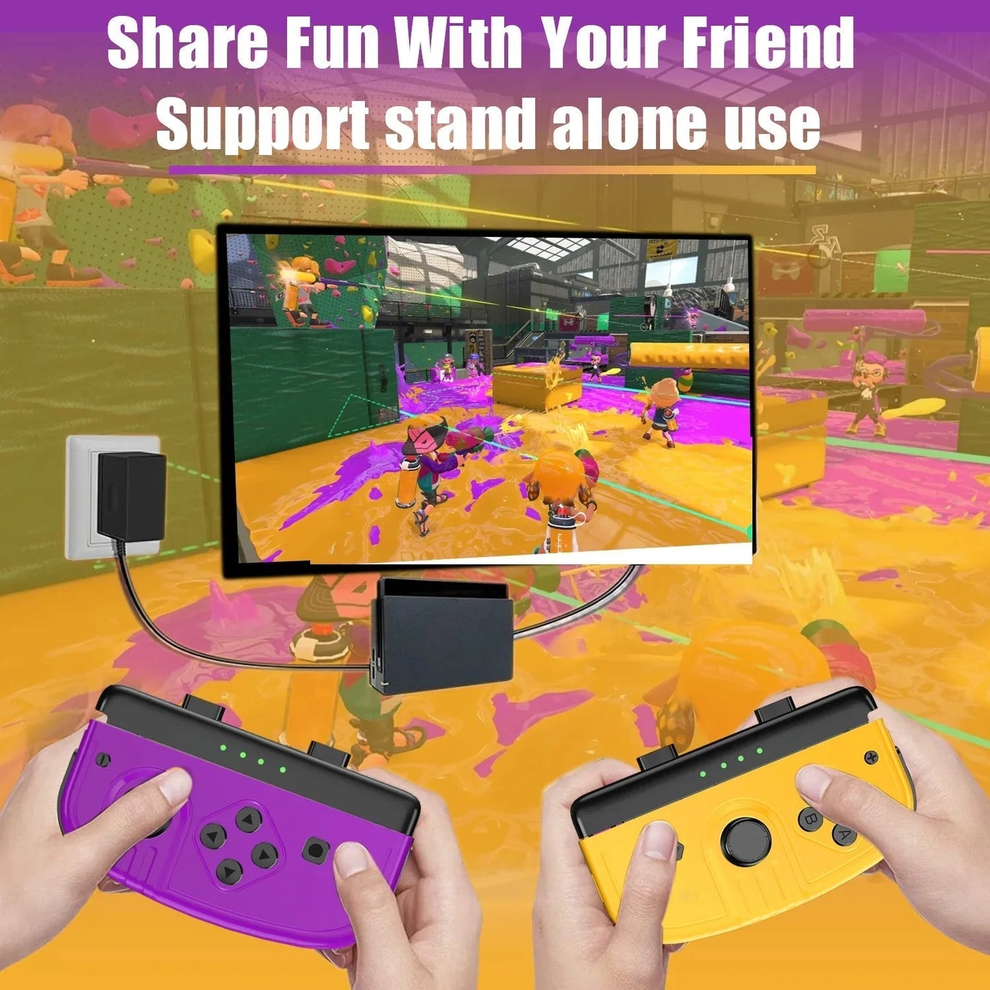 Frendorf | Kabelloses OLED Joycon Gamepad für Nintendo Switch Joyco