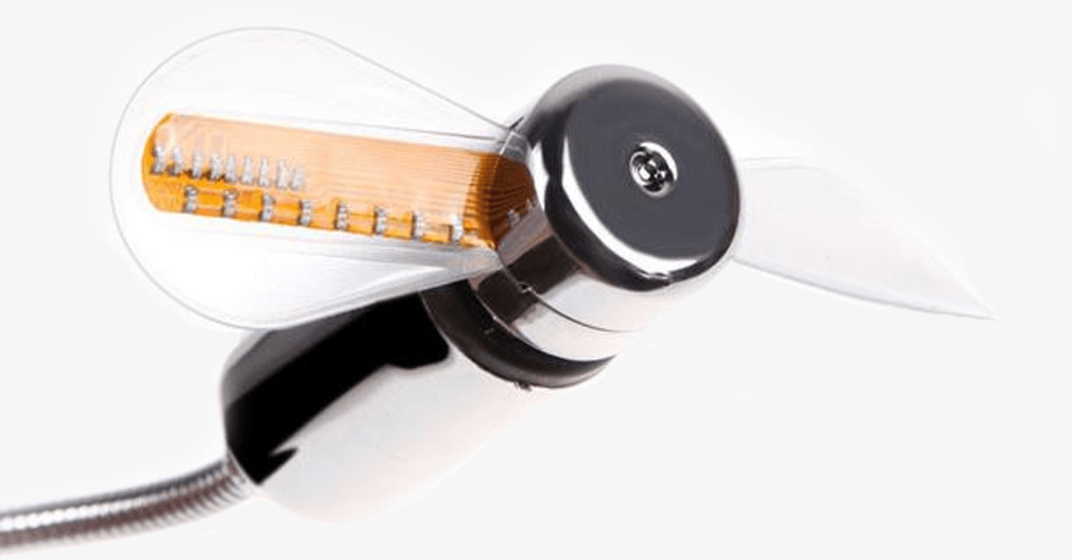 Frendorf | 2-in-1 LED Licht USB-Kühlventilator mit Echtzeituhr - Denk anders