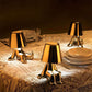 Frendorf | ThinkerGlow™ Goldene Denkfigur LED Tischlampe | Künstlerisches Stimmungslicht | Dekoleuchte für Zuhause & Büro