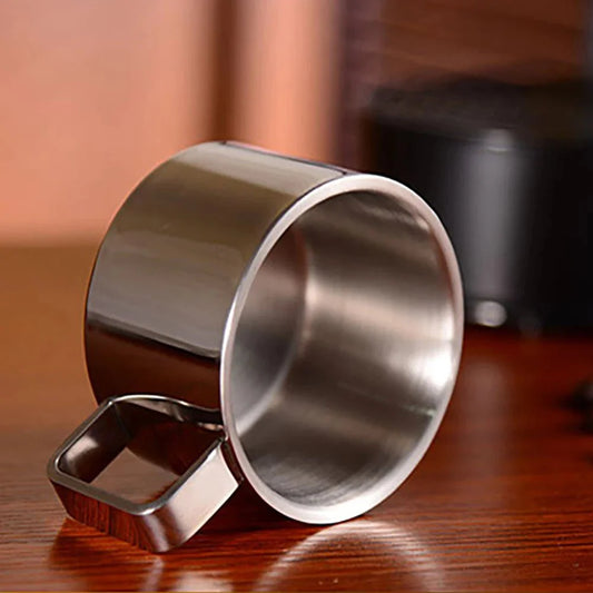 Dreiteiliges Edelstahlkaffeetassen-Set
