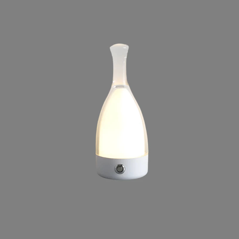 Frendorf | GlowVino Wiederaufladbares dekoratives Nachtlicht | Weinflaschen-Design | Stimmungsvolle LED-Beleuchtung | Kabellos